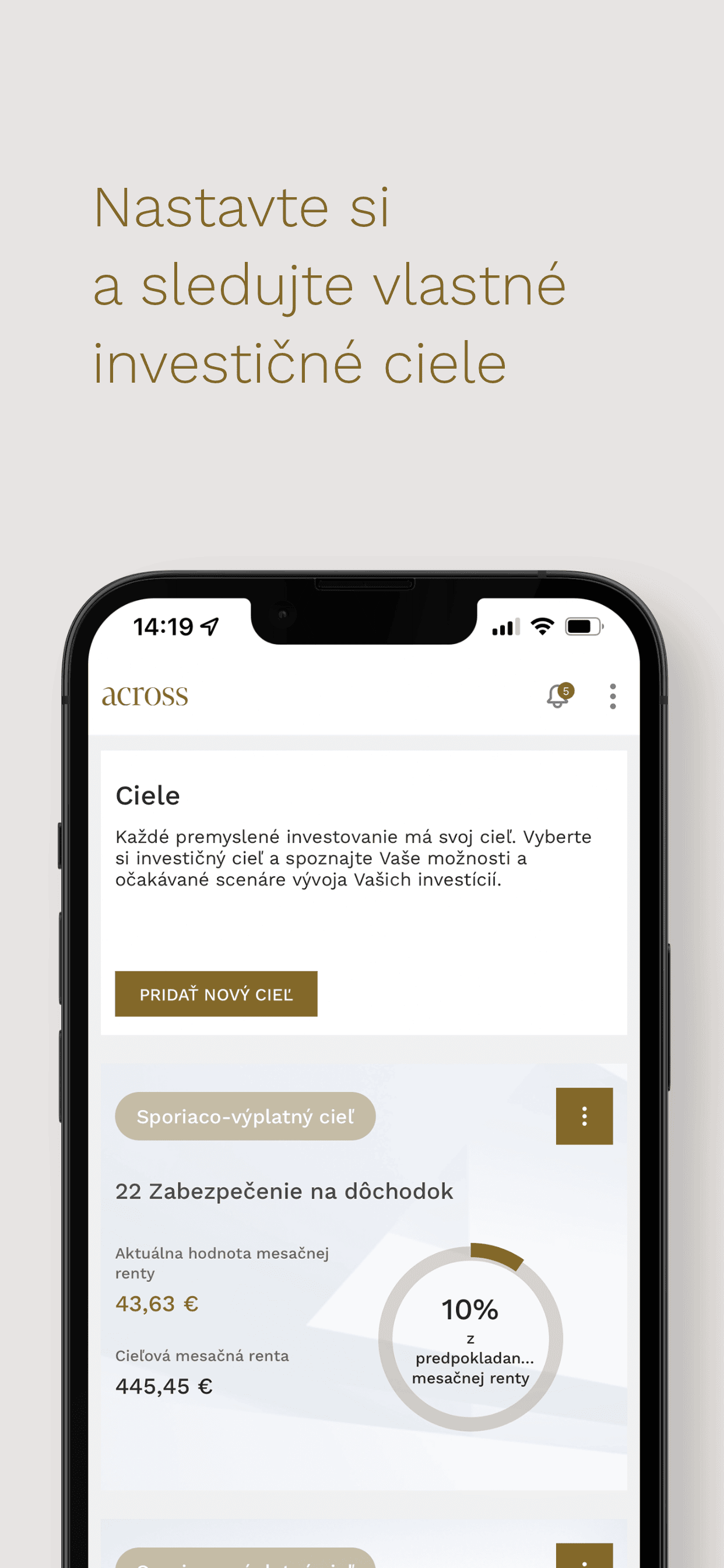 mobilna aplikacia Across Connect